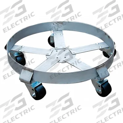 APPROVED VENDOR Drum Dolly: 1,100 lb Load Capacity, For 55 gal Container Capacity, Round - Cross-Brace Drum Dollies with Support Ring