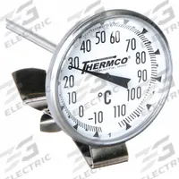 THERMCO Dial Pocket Thermometer: -10°C to 110°C, +/- 1% Accuracy, 8 in Stem Lg, Celsius (MPN ACCG110C). Key specifications — Accuracy: +/- 1%; Brand: THERMCO; Temperature Units: Celsius.