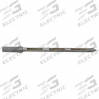 COLE-PARMER Powder Sampling Tool: 8.28 fl oz Capacity - Imperial, 1 in Handle Dia - Imperial, Silver (MPN 0628611). Key specifications — Color: Silver.