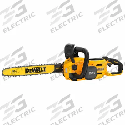 DEWALT Battery-Powered Chainsaw: 18 in Bar Lg, Rear Handle, Auto Chain Oiler, 60 V - Battery-Powered Chainsaws