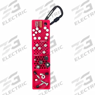 BOLTSTER Silicone Fastener Organizer: Red, 2 in Overall Wd, 8 in Overall Lg - Flexible Tool Trays & Holders