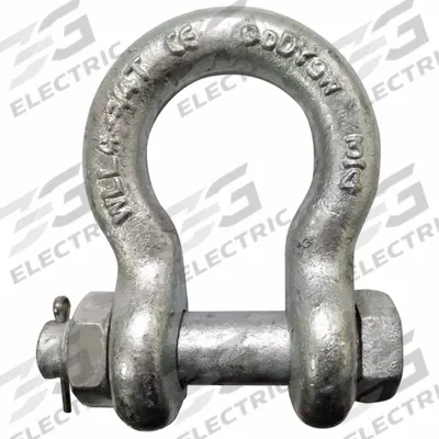 APPROVED VENDOR Anchor Shackle: Anchor Shackle, 9,500 lb Working Load Limit, Carbon Steel - Anchor Shackles for Lifting
