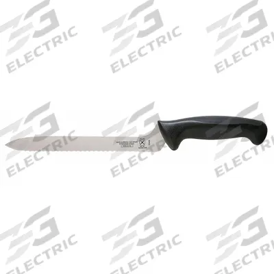 MERCER CUTLERY Utility Knife: Sharp Edge/Wavy Edge, 8 in Overall Lg, Steel Blade - Offset Knives