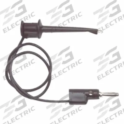 POMONA Test Leads: 2 ft Lg, 5 A Max Current Measurement - Banana Jack to Pin Adapters