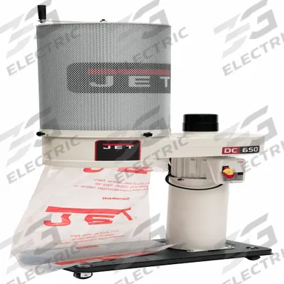 JET Wood Dust Collector: Single-Stage, 115V AC - Mobile Single-Stage Wood Dust Collectors with Cartridge Filter