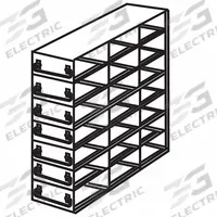 Upright Freezer Drawer Rack: 21 3/4 in Overall Lg, 8 5/8 in Overall Wd, Stainless Steel (MPN 0440319). Key specifications — Includes: Slide Out Drawers; Material: Stainless Steel; Product Type: Upright Freezer Drawer Rack; Brand: COLE-PARMER.