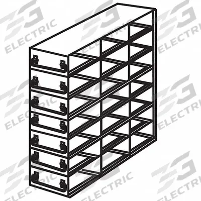 COLE-PARMER Upright Freezer Drawer Rack: 21 3/4 in Overall Lg, 8 5/8 in Overall Wd - Cold Storage Racks