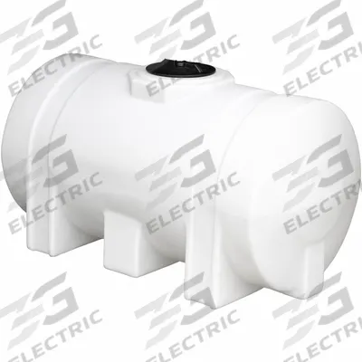 BUYERS PRODUCTS Storage Tank: Single Wall, Horizontal, 325 gal, Open Top, 1/4 in Wall Thick - Horizontal Liquid Storage Tanks