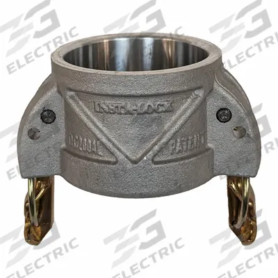 CONTINENTAL Dust Cap: 1 in Coupling Size, 250 psi Max. Working Pressure @ 70 F, 4 31/32 in Overall Lg - Type DC Aluminum Cam & Groove Dust Caps