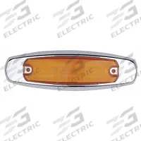 MAXXIMA Clearance Marker Light: Clearance Light, LED, Oval, Surface Mount, Amber, Hole, IP67 (MPN M20332Y). Key specifications — Lens Color: Amber; Brand: MAXXIMA; Electrical Connection: Lead Wire Connector; Lighting Technology: LED; Mount Type: Hole; SAE Lens Code: P2.