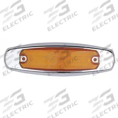 MAXXIMA Clearance Marker Light: Clearance Light, LED, Oval, Surface Mount, Amber, Hole, IP67 (MPN M20332Y). Key specifications — Lens Color: Amber; Brand: MAXXIMA; Electrical Connection: Lead Wire Connector; Lighting Technology: LED; Mount Type: Hole; SAE Lens Code: P2.
