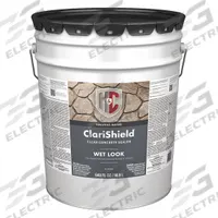 H&C Sealer: Sealer, Exterior/Interior, Oil, 5 gal Container Size, Concrete/Masonry/Stucco, Gloss (MPN 50.100125-20). Key specifications — Brand: H&C; Transparency: Clear; Use Location: Interior; Sheen: Gloss; Sub-Brand: ClariShield; Color: Clear; Resin Type: Silicone.