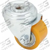 APPROVED VENDOR Bolt-Hole Caster: Swivel, No Brake, Polyurethane, 1 3/8 in Wheel Dia., Steel, Gray (MPN 400K40). Key specifications — attr1111490: APPROVED VENDOR; attr1176865: Swivel.