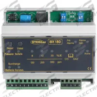 Gas detection central unit DIN rail 1 probe