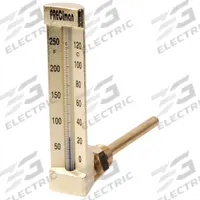 Industrial thermometer 0/+50°C immersion 63 bracket height 200