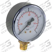 ABS pressure gauge green D63 0/+250bar G1/4