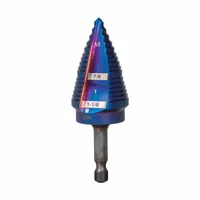 SPYDER Step Drill Bit: 3/16" to 1-1/8", Black Oxide HSS, Impact Rated, Quick-Change Hex Shank (MPN 19023)