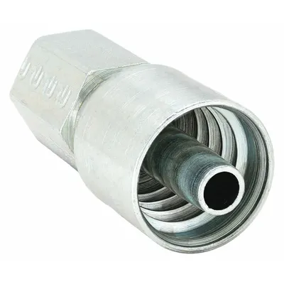 Parker 10243-8-8 Straight Hydraulic Crimp Fitting - Parker Crimp Hydraulic Hose Fittings with NPTF Connection