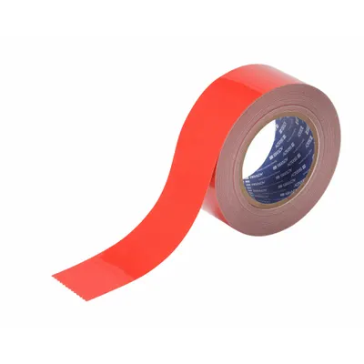 BRADY Floor Marking Tape: Gen Purpose, Solid, Red, 2 in x 100 ft, 8 mil Tape Thick - General Purpose Floor Marking Tape