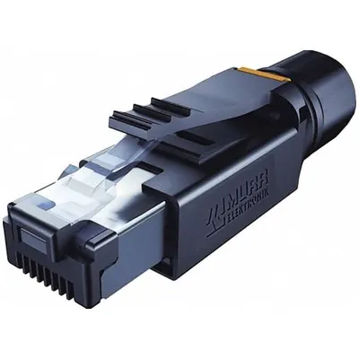 MURRELEKTRONIK Connector: Cat5, Data/EtherCat/Ethernet/IP, 4 Poles, Straight, Cable - RJ45 Connector Assemblies with Punch-Down Connections