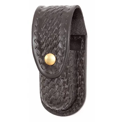 GOULD Aerosol Pouch: Basket Weave Leather - Pepper Spray Holsters