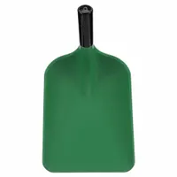 VIKAN Industrial Shovel Blade: Square Point, 1 Ribs, Plastic, #3 Blade Size, 10 3/16 in Blade Wd (MPN 6895SS)