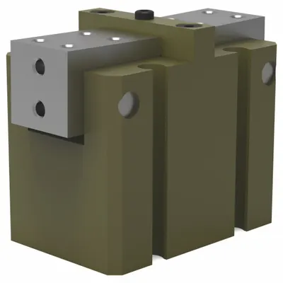 ROBOHAND Angular Gripper: 40 psi to 100 psi, 100 psi Max Op Pressure, 40 psi Min Op Pressure - Two-Finger Angular Grippers