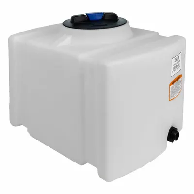 NORWESCO Utility Tank: 45 gal, Closed Top, 38 in x 18 in, 5 in Fill Opening Dia - Rectangular Horizontal Liquid Storage Tanks