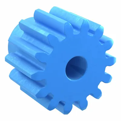 KHK GEARS Machined Spur Gear: Module m 2.5, 14 Teeth, 10 mm Bore Dia, Nylon, 20° Pressure Angle - Metric Spur Gears with Standard Hub