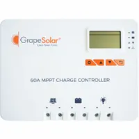 GRAPE SOLAR Solar Charge Controller: 60 A Max Current, 150 V DC Max Solar Input Volt, IP32 (MPN GS-MPPT-ZENITH-60)
