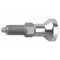 KIPP Indexing Plunger: Nonlocking, 18-8 SS Body w/ 400 SS Plunger, 1/4"-28 Thread (MPN K0632.001903AJ)