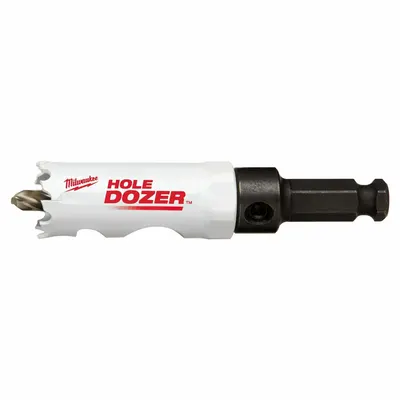 MILWAUKEE 7/8 in Bi-Metal Hole Saw with Attached Arbor - Multi-Material-Cutting Hole Saws with Attached Arbor