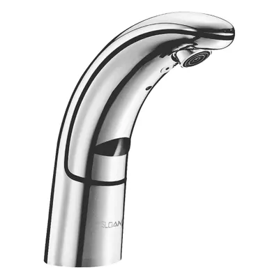 SLOAN Bathroom Sensor Faucet: Optima, Brass, Chrome Finish, Single-Post, Battery - Single-Post Sensor Bathroom Faucets