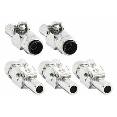 PARKER Quick Connection Coupling: Insert, 1/4 in OD x 1/4 in Pipe x 1/4 in OD Size - Chrome-Plated Brass Quick-Disconnect Tube Fittings