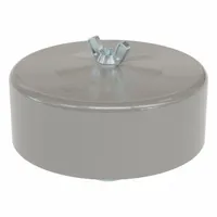 SOLBERG Filter Silencer: 3/4 in Inlet Size, 25 scfm, 4 in Overall Ht, 6 in Outside Dia, Paper (MPN FS-14-075)