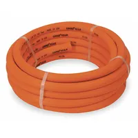 This bulk PVC hose is designed for agricultural and lawn spray applications, such as transferring water, herbicides, and fertilizers. It features a 3/8 in inside diameter and a 300 ft length, with both tube and cover made of PVC