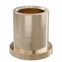 Flanged Sleeve Bearing: Bronze, SAE 841, 3/4 in Bore, 1 in OD, 1 1/4 in Lg, -35°F to 300°F, 10 PK (MPN FF1016-04B)