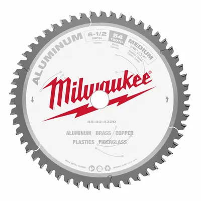 MILWAUKEE 6-1/2 in 54-Tooth Aluminum & Soft Metal-Cutting Blade - Aluminum & Soft Metal-Cutting Blades