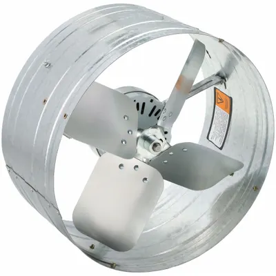 Dayton Attic Exhaust Fan: Gable Mount, Electric Motor, Max. 2,300 sq ft Attic - Gable-Mount Attic Exhaust Fans