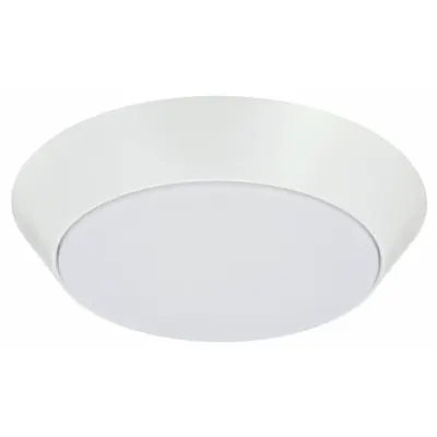 LITHONIA LIGHTING Flush Mount: 13 in Dia, White, 2 1/2 in Ht, 2,000 lm, 4000K, 28 W, 120V AC - VersiLite Flush-Mount Lights
