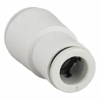 SMC Push-Fit Fitting: 8 mm OD x 10 mm OD Size, Push-to-Connect x Push-to-Connect, Brass, Brass (MPN KQ2H08-10A)