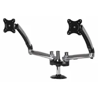 PEERLESS Dual-Monitor Arm: Surface, For 10 in to 38 in Screens, Max. 17.8 lb, Fixed, 360° Swivel (MPN LCT620AD)