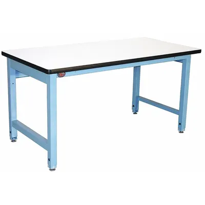 PRO-LINE Workbench: Adj Ht, Laminate, 60 in x 36 in, 5,000 lb Overall Load Capacity - Heavy-Duty Open-Base Workstations