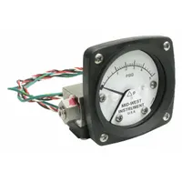 MIDWEST INSTRUMENT Differential Pressure Gauge & Switch: Back, 1/4 in NPT Female, 120, 2 1/2 in Dial (MPN 120SA-00-O-AA-5P)