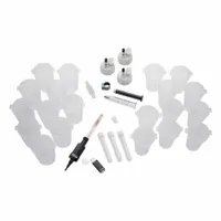Titration application pack including a glass syringe. Overall height 10 inches, overall width 10 1/2 inches. Used for precise titration analysis in water quality testing, environmental labs, and industrial process control