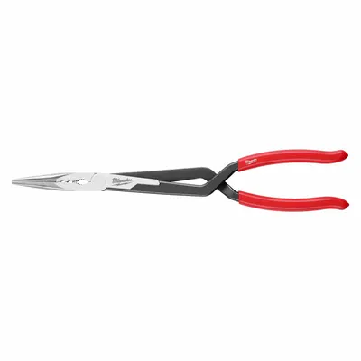 MILWAUKEE Long Reach Pliers: 2 1/8 in Max Jaw Opening, 13 1/8 in Overall Lg, 3 in Jaw Lg - Long-Reach Needle-Nose Pliers