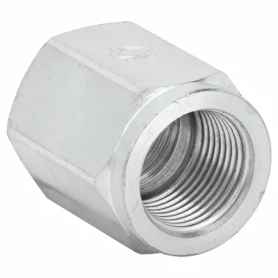 ADAPTALL Hydraulic Hose Adapter: 3/8 in x 3/8 in Fitting Size, Female x Female, BSPT x NPT - BSPT-to-NPT Steel Hydraulic Hose Adapters