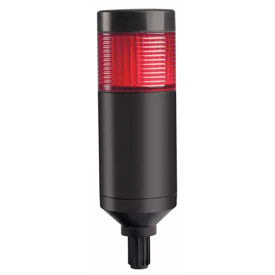 Dayton Tower Light Assembly: 1 Tier, Red, No Sounder Tier, 6 1/4 in Overall Ht - Single-Tier Tower Light Assemblies