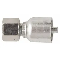 PARKER Hydraulic Crimp Fitting: Steel x Steel, Straight, -20 For Hose Dash Size, Female x Genderless (MPN 1CA77-35-20)