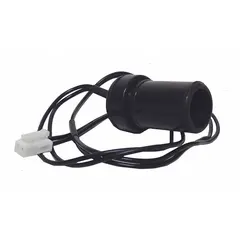 Flame sensor for HVACR burner management systems. Detects flame presence in gas or oil burners to ensure safe ignition and operation. Used in commercial and industrial heating equipment, boilers, and furnaces.